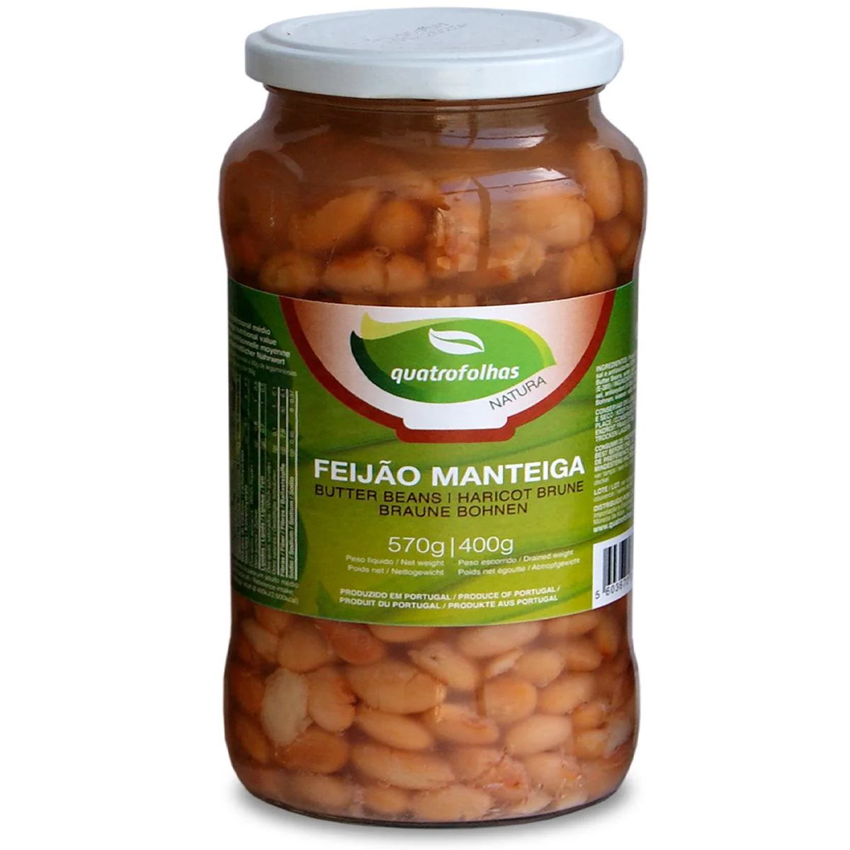 4Folhas Feijao Manteiga Cozido 200g