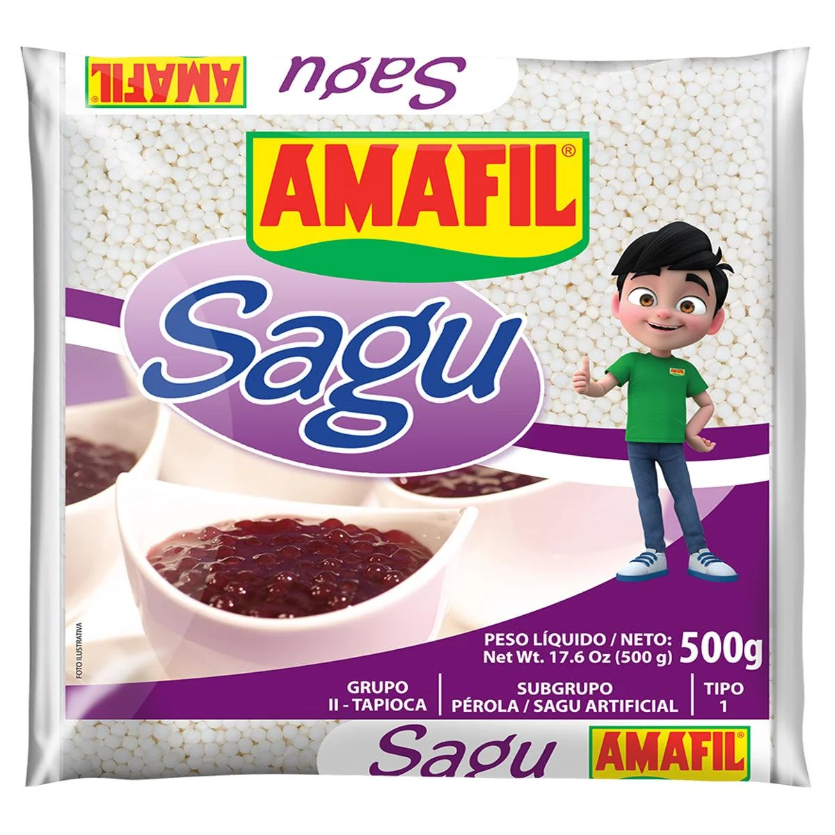 Amafil Sagu de Mandioca 500g