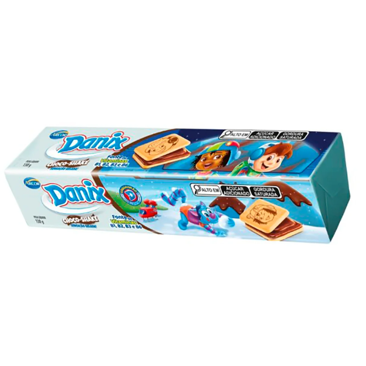 Arcor danix biscoito recheado choc shake 130g