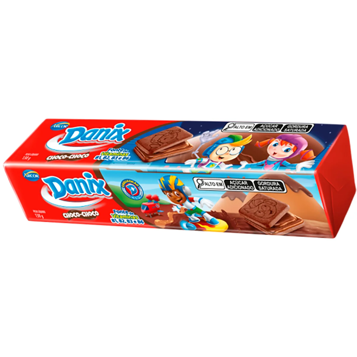 Arcor danix biscoito recheado chocolate 130g