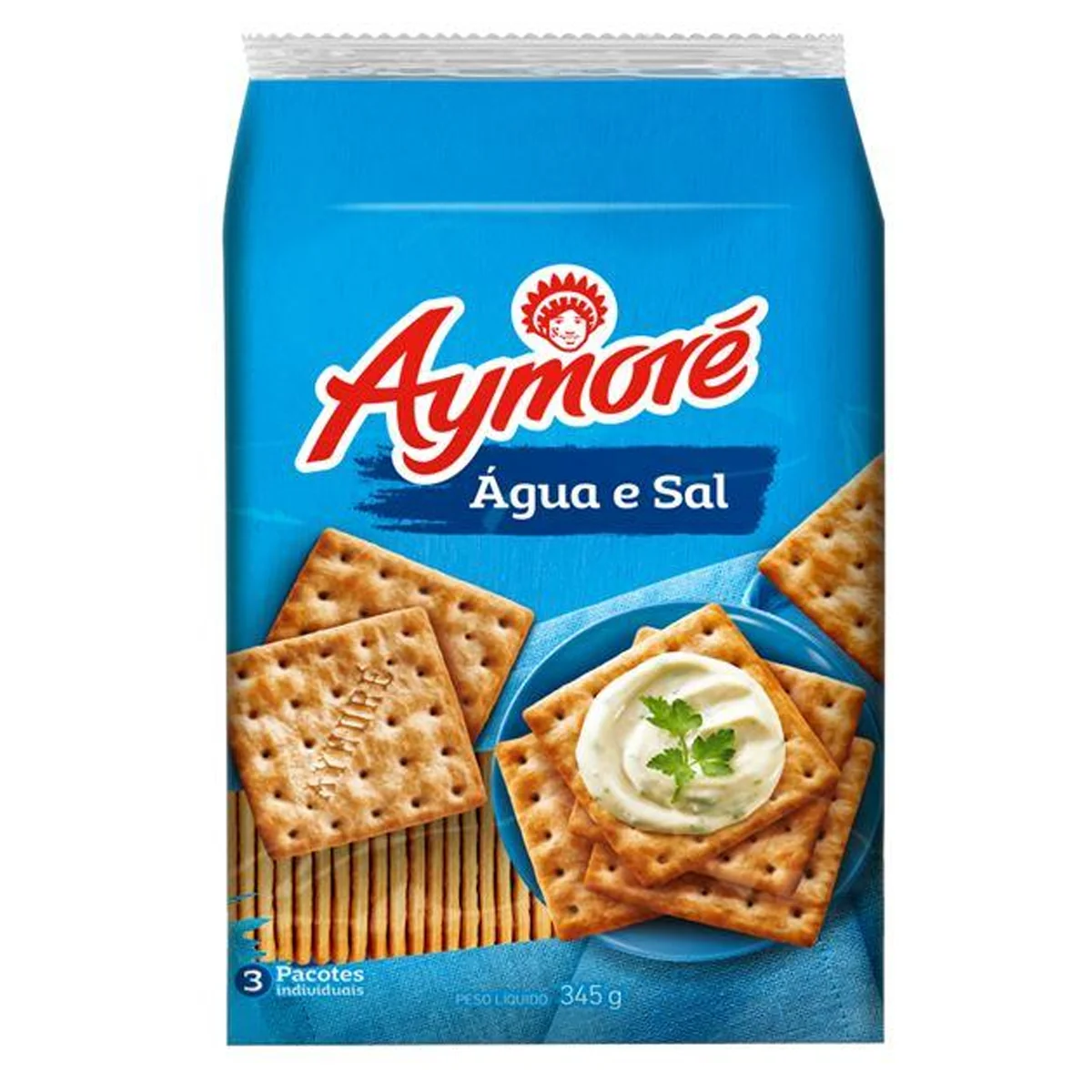 Aymore biscoito agua e sal 345g