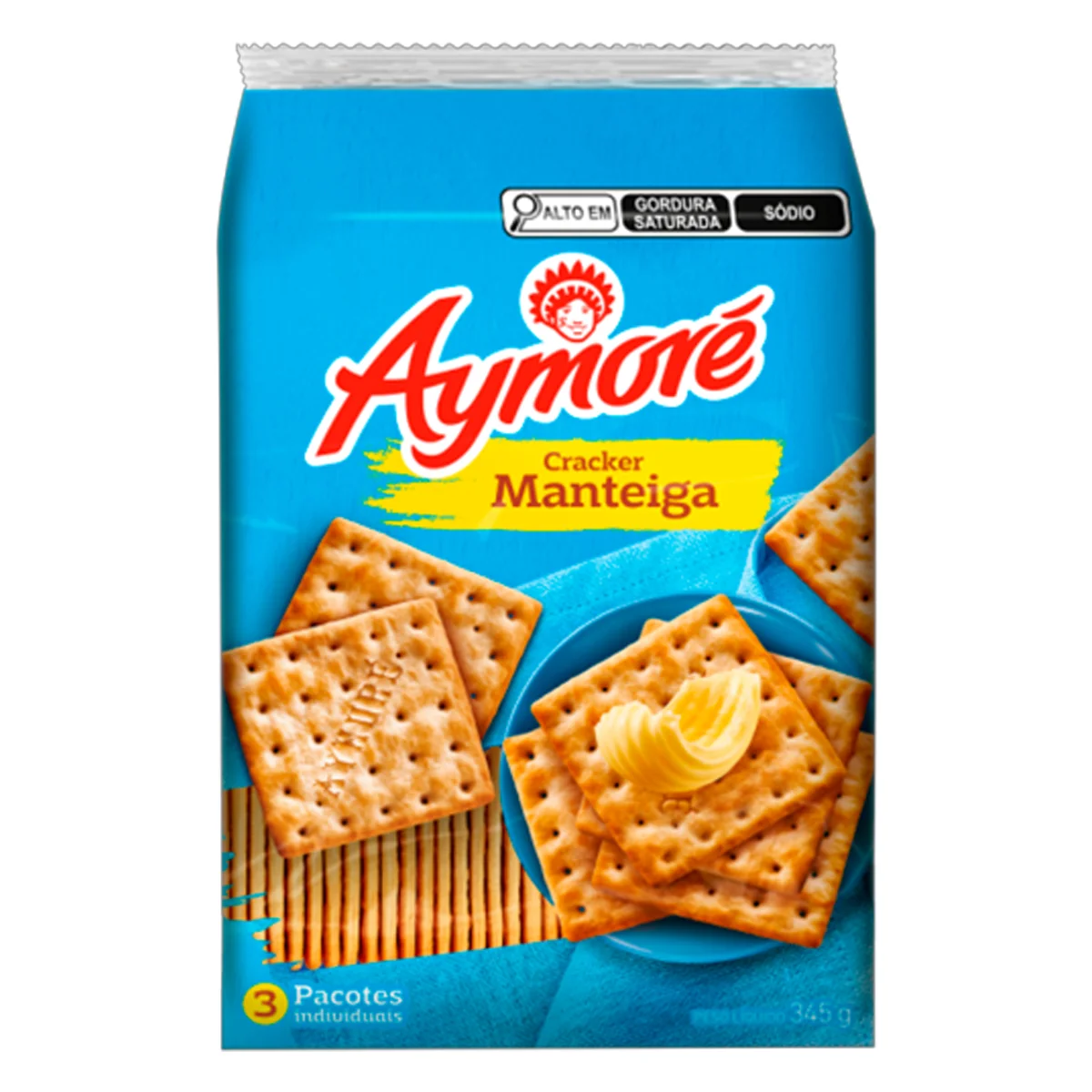 Aymore cream cracker manteiga 345g