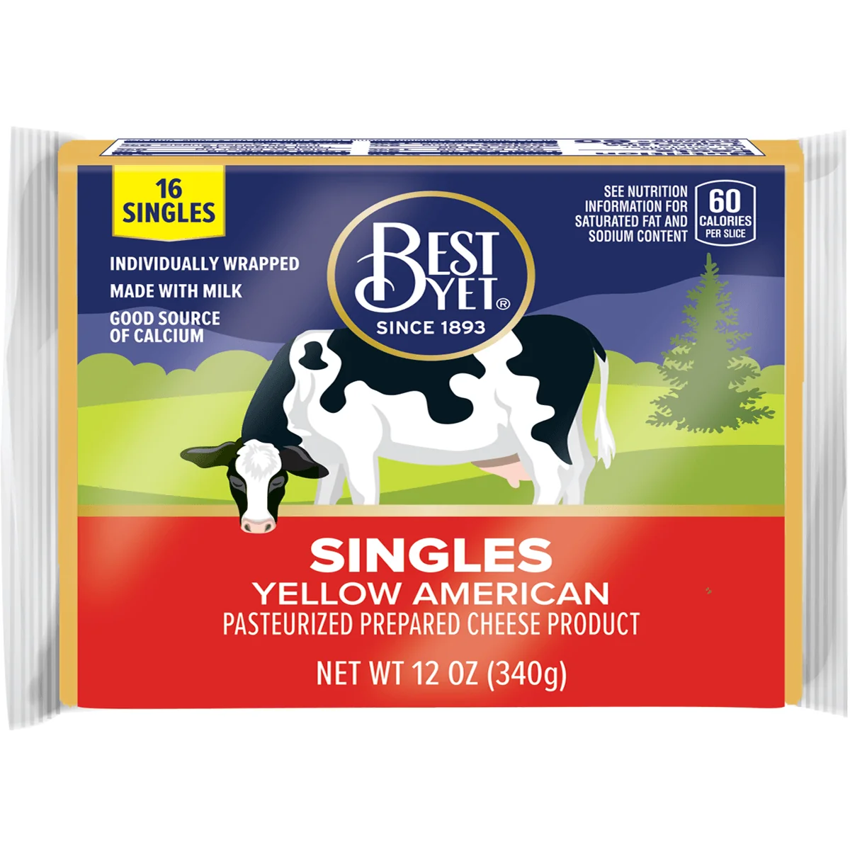 Singles Yellow American Cheese