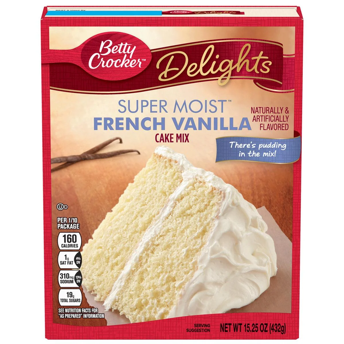 Betty Crocker French Vanilla Cake Mix 375g