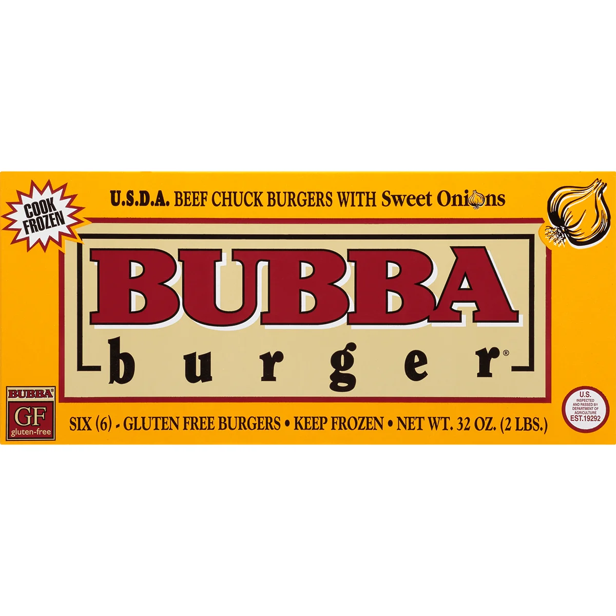 Bubba Burger Sweet Onion Burgers 2lb
