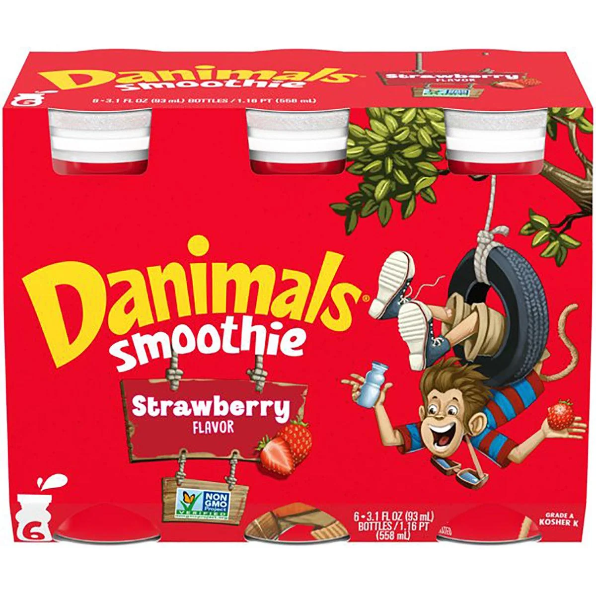 Danimals Straw/Banana 6PK