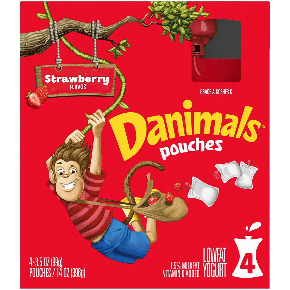 Danon Straw Milkshake 4ct