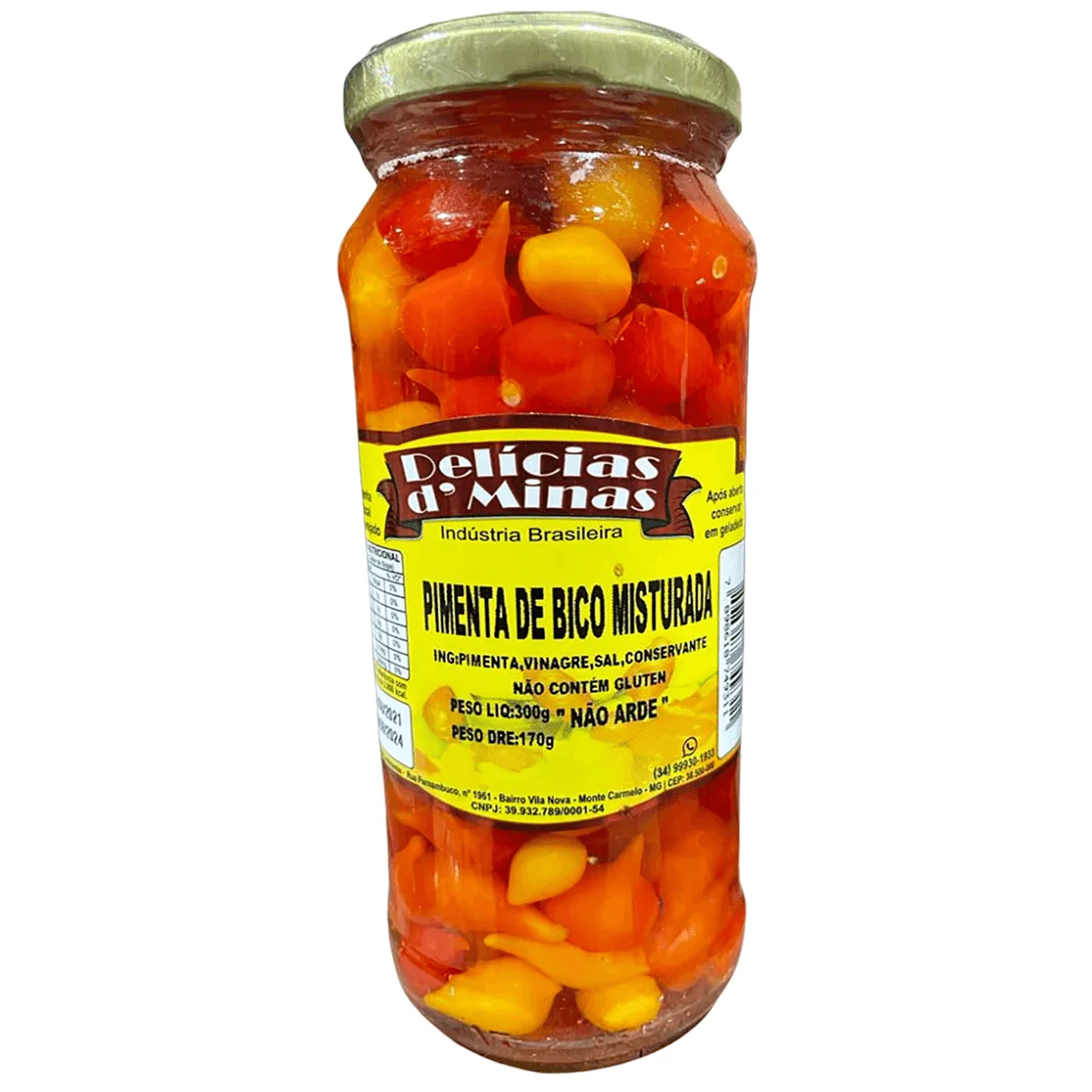 Delicia de Minas Pimenta Bico Misturada 300g