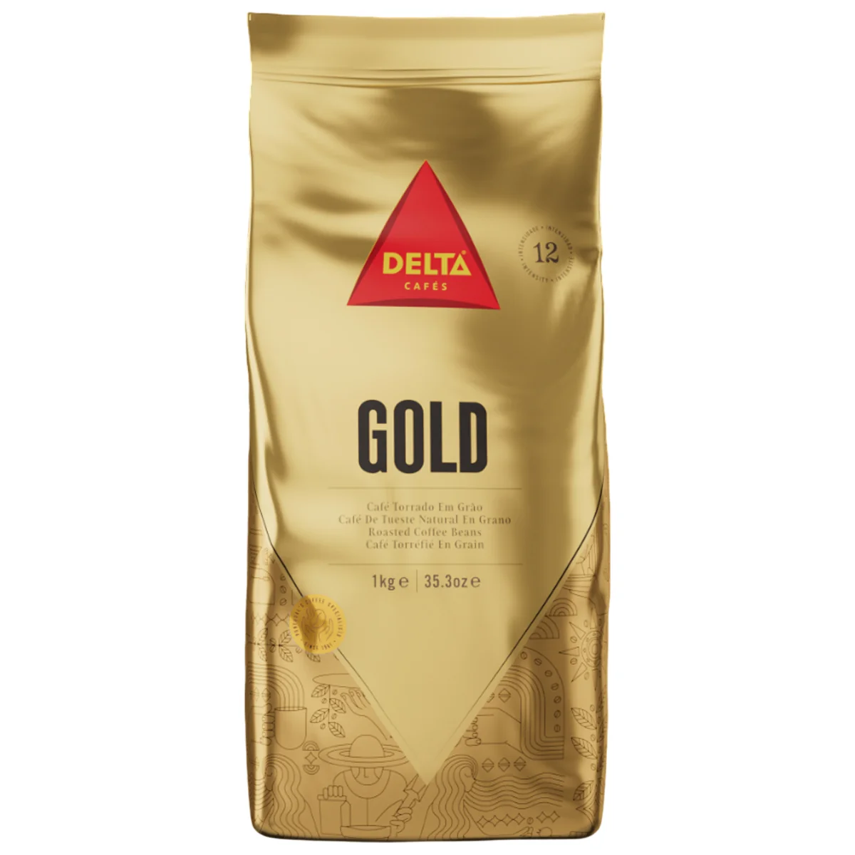 Delta Coffee Beans Gold Bag 1kg