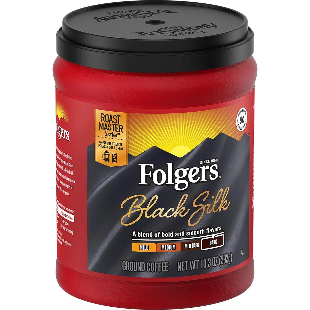 Folgers Black Silk Coffee 9.06oz