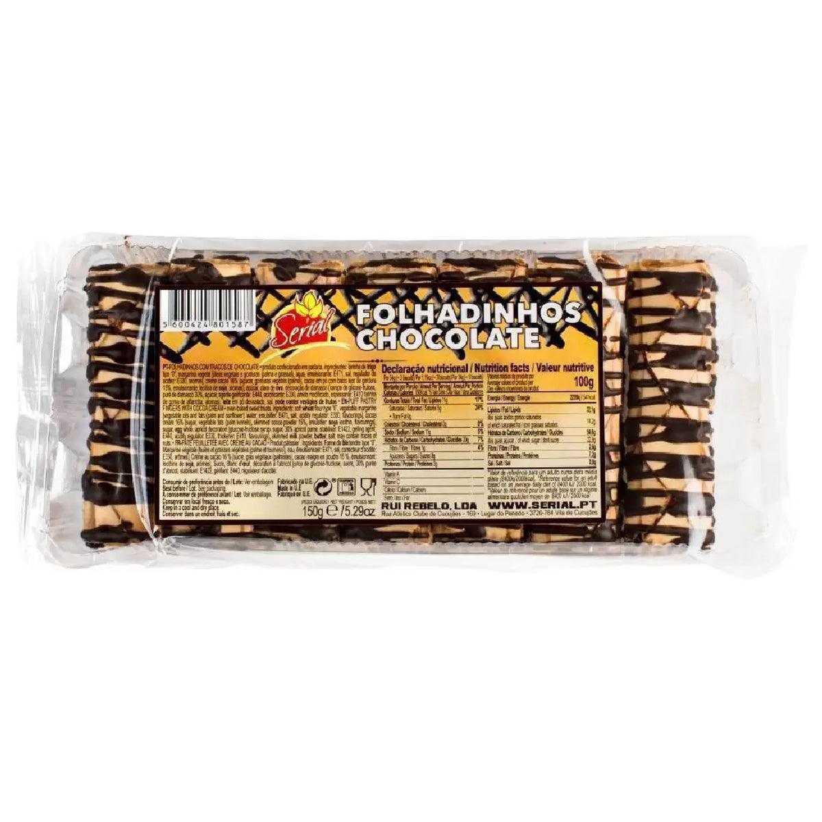 Folhadinhos Fios de Chocolate Serial 150g