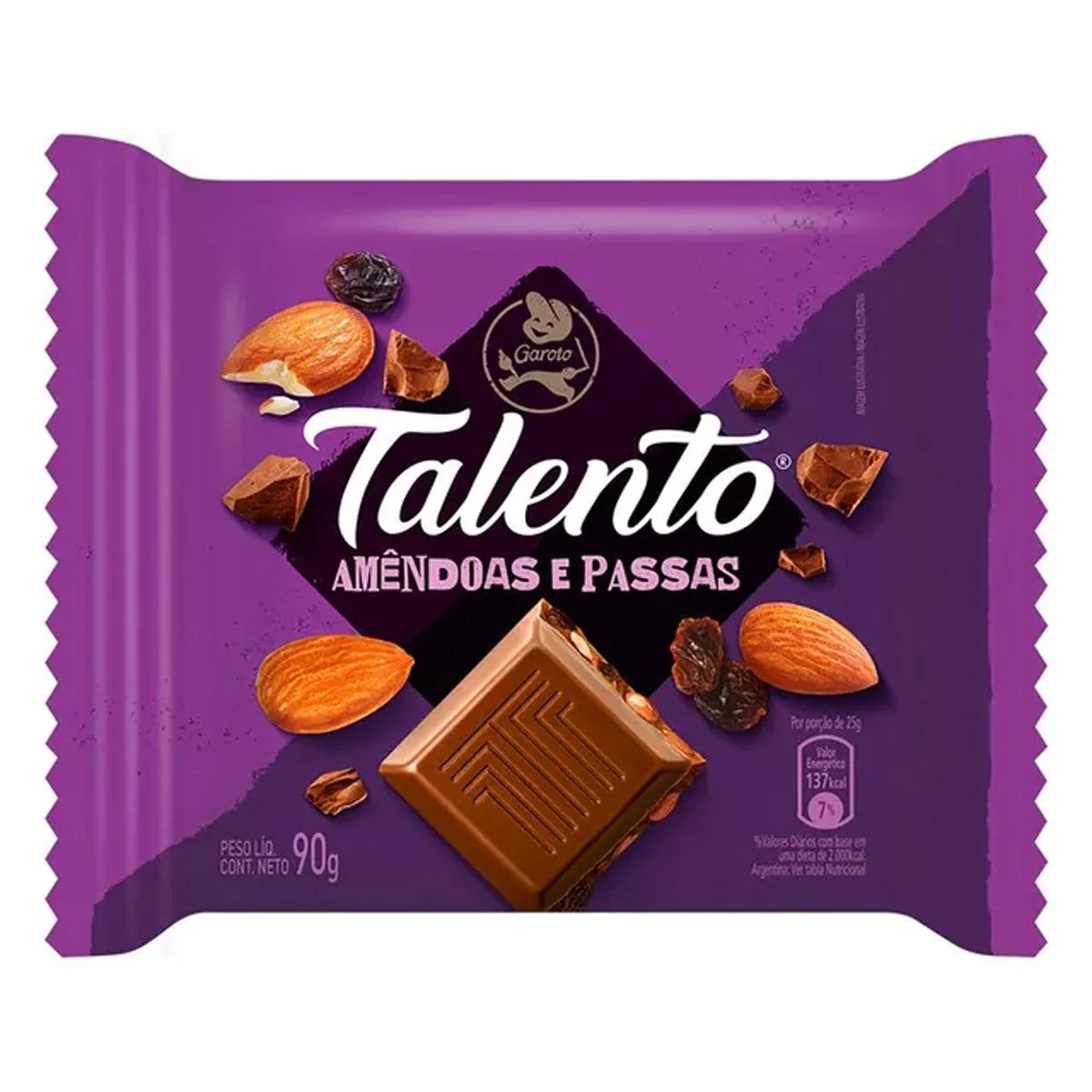 Garoto Talento Amendoas Passas