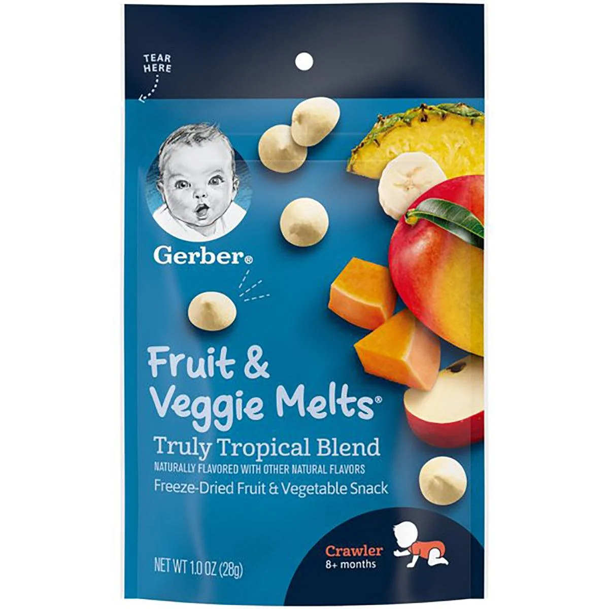 Gerber Grad F&V Melts Trop Blend 1oz