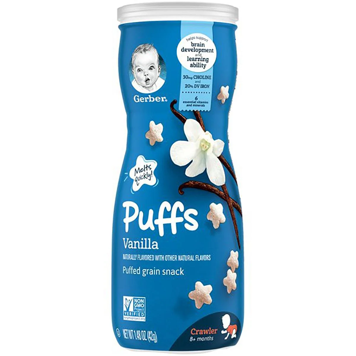 Gerber Graduates Vanilla Puffs 1.48oz