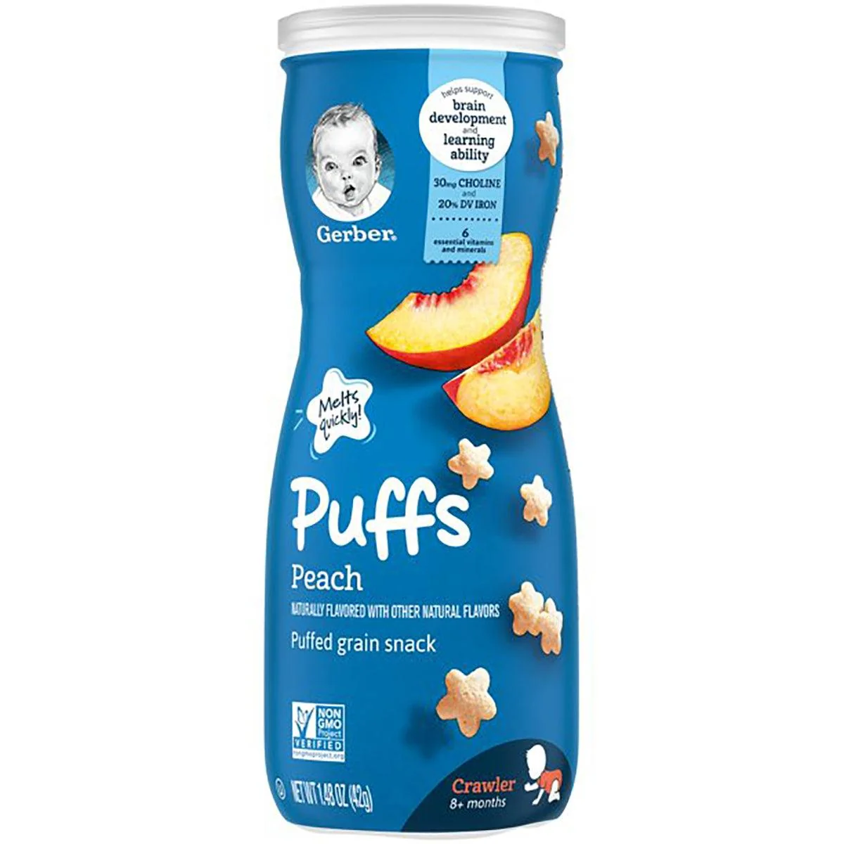 Gerber Peach Fruit Puffs 1.48oz
