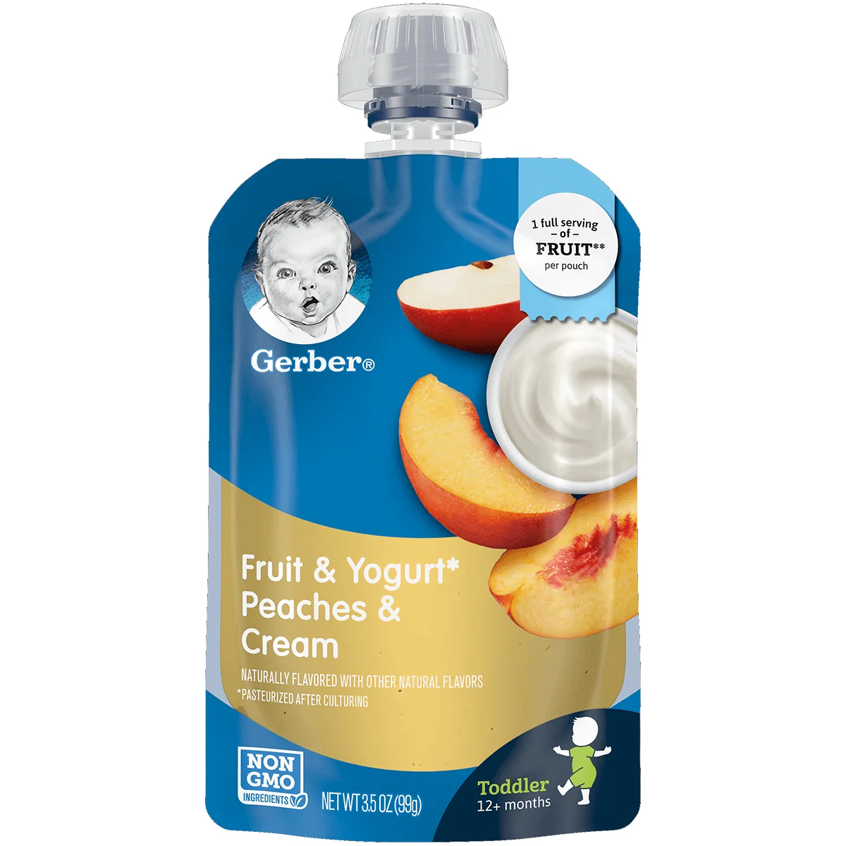 Gerber Peaches & Cream Yogurt 3.5oz