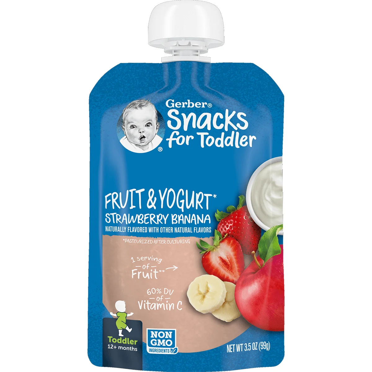 Gerber Toddler Straw/Banana Yog. 3.5oz