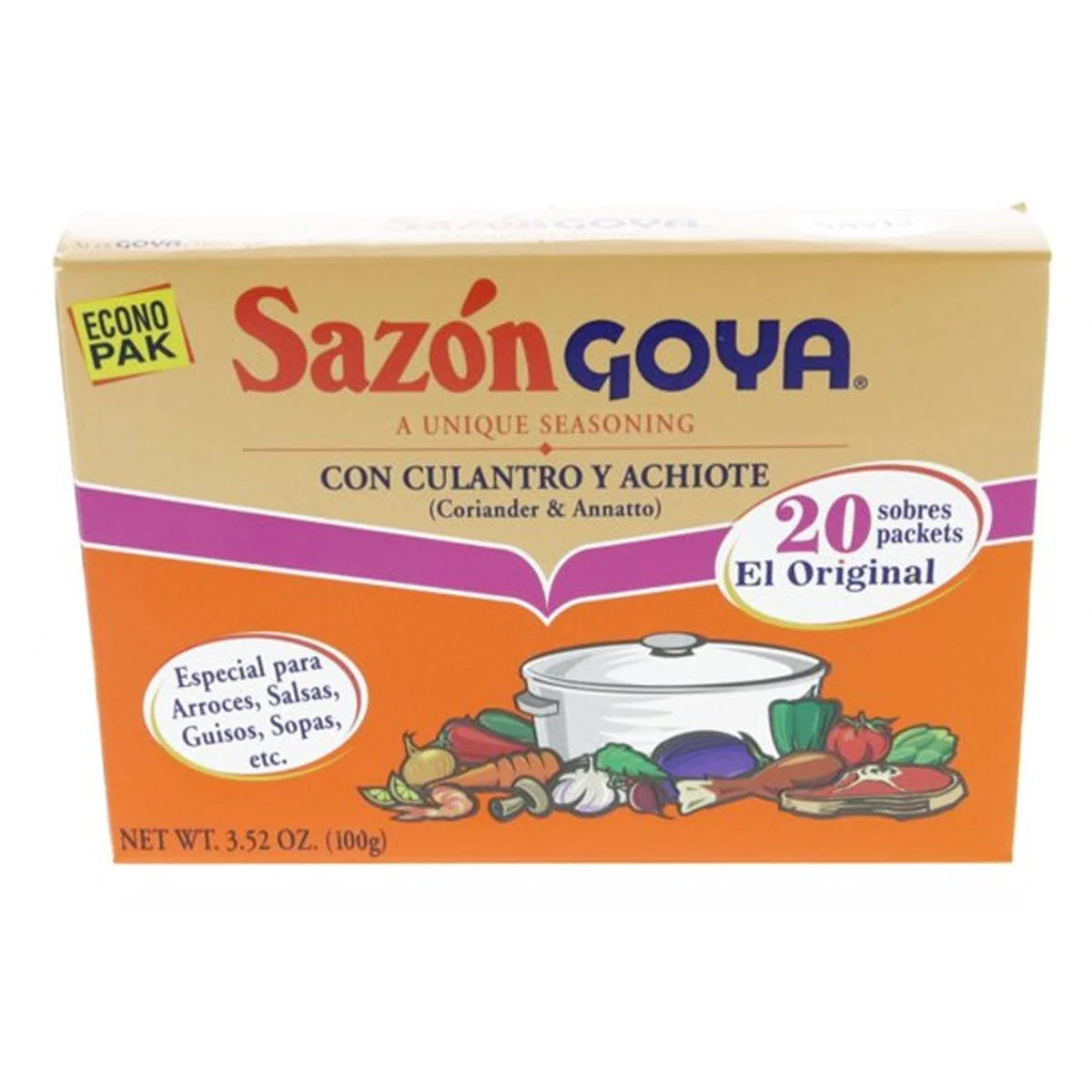 Goya Coriander + Annato Sazon 3.52oz