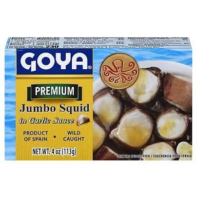 Goya Jumbo Squid in Garlic Sauce 4oz