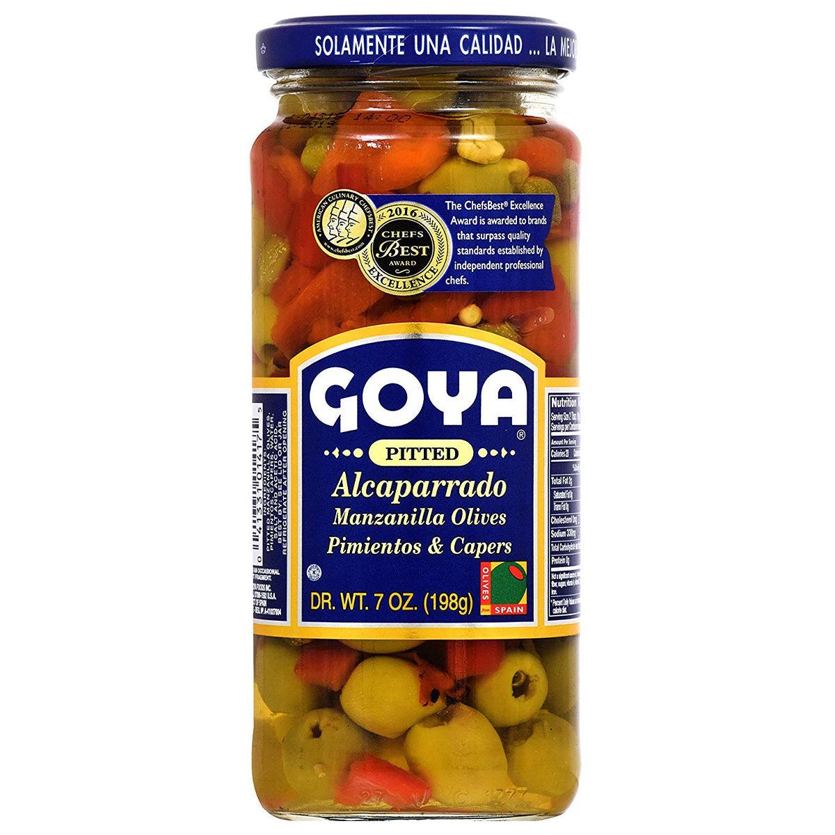Goya Pitted Alcaparrado Olives 7.oz