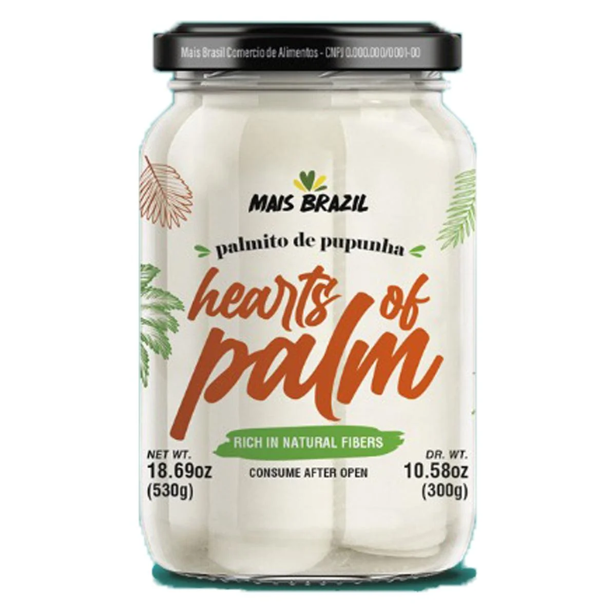 Mais Brasil Hearts of Palm Pupunha 18.69oz