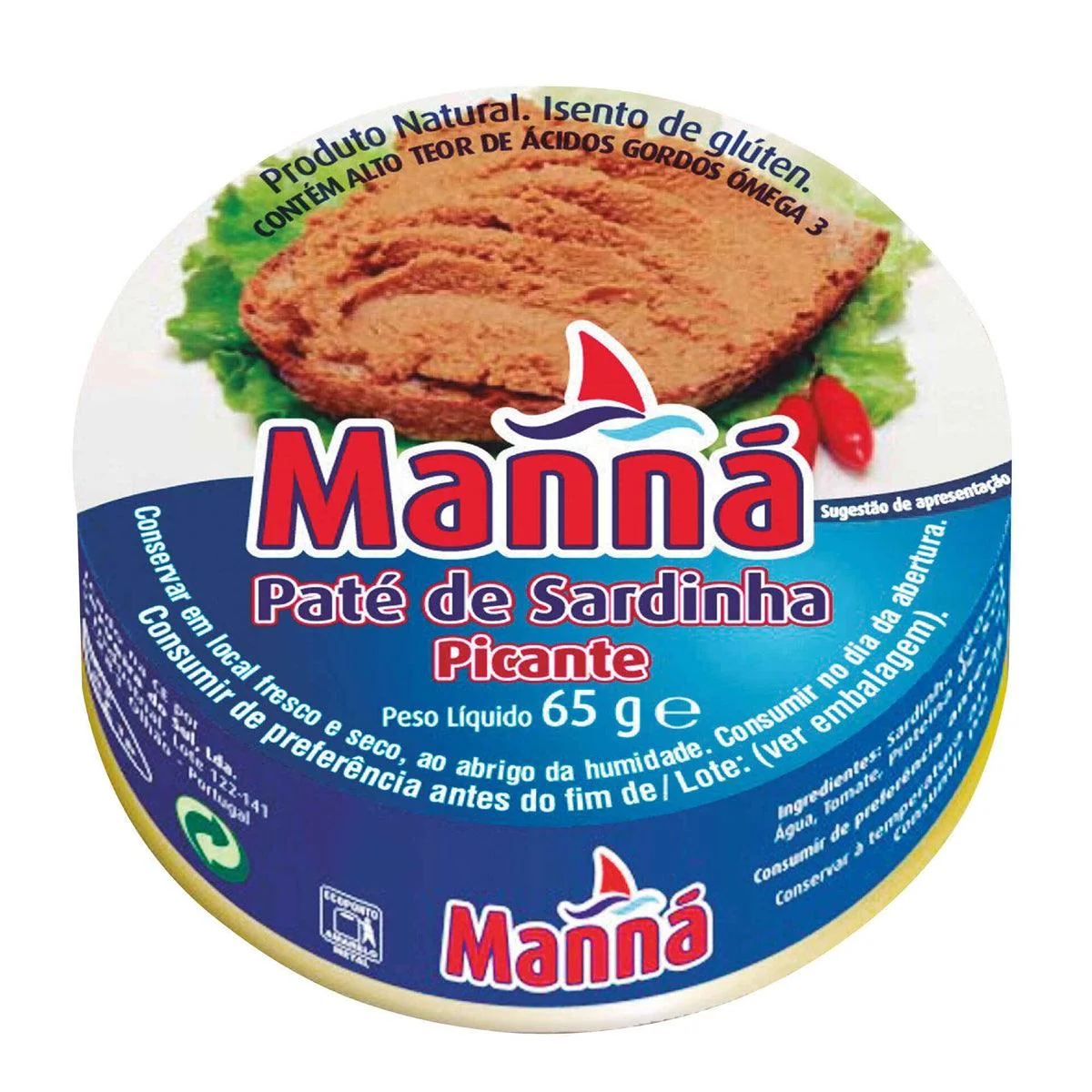 Manna Pate Sardinhas Picante 65g