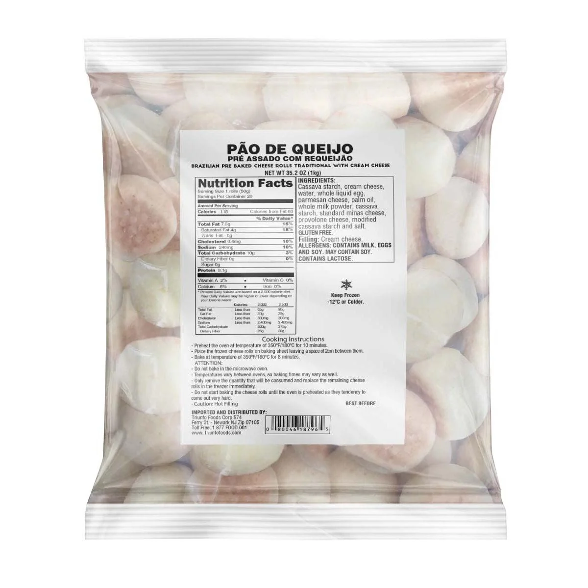 Mineiro Pao Queijo Trad Recheado PAFS
