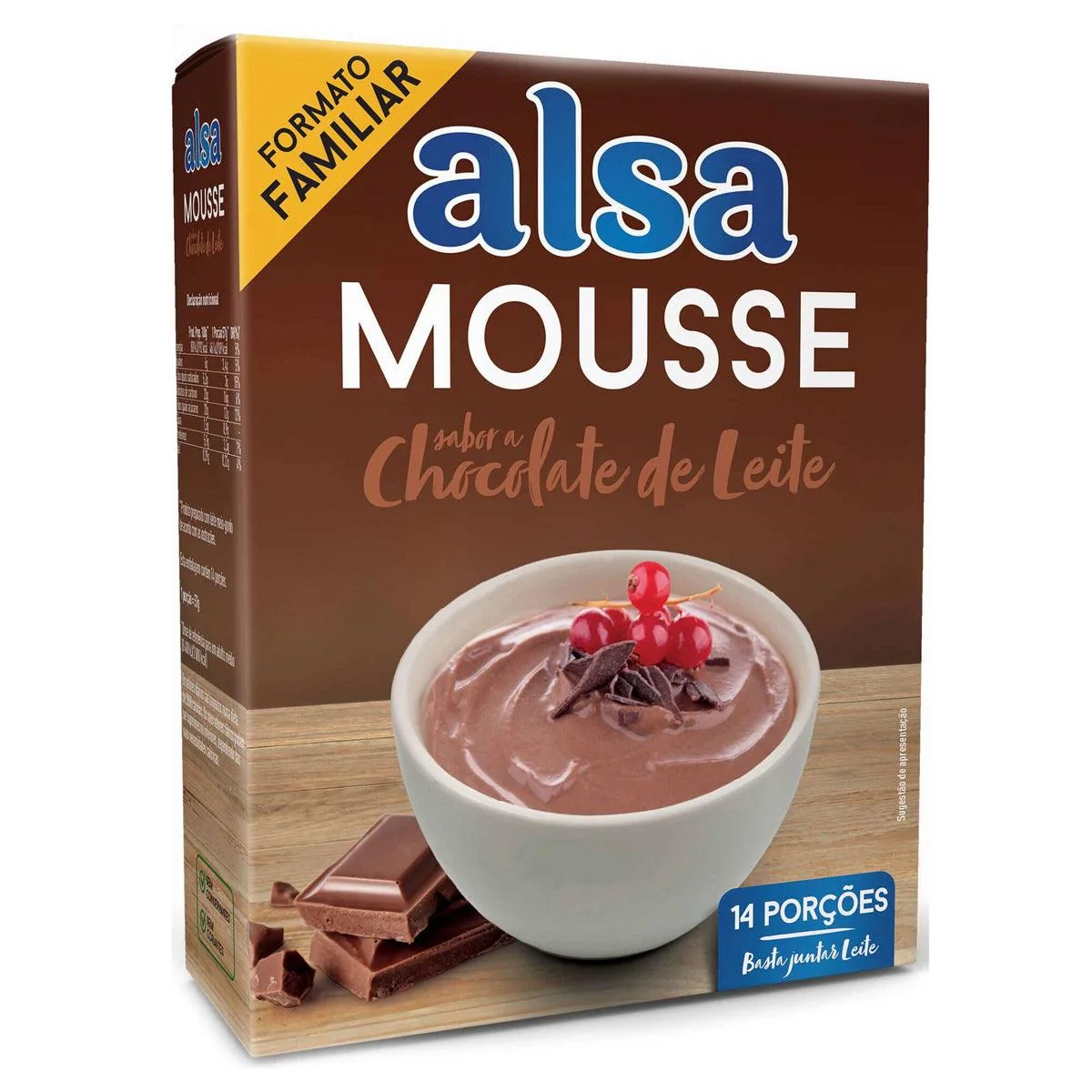 Mousse de Chocolate de Leite Alsa 264