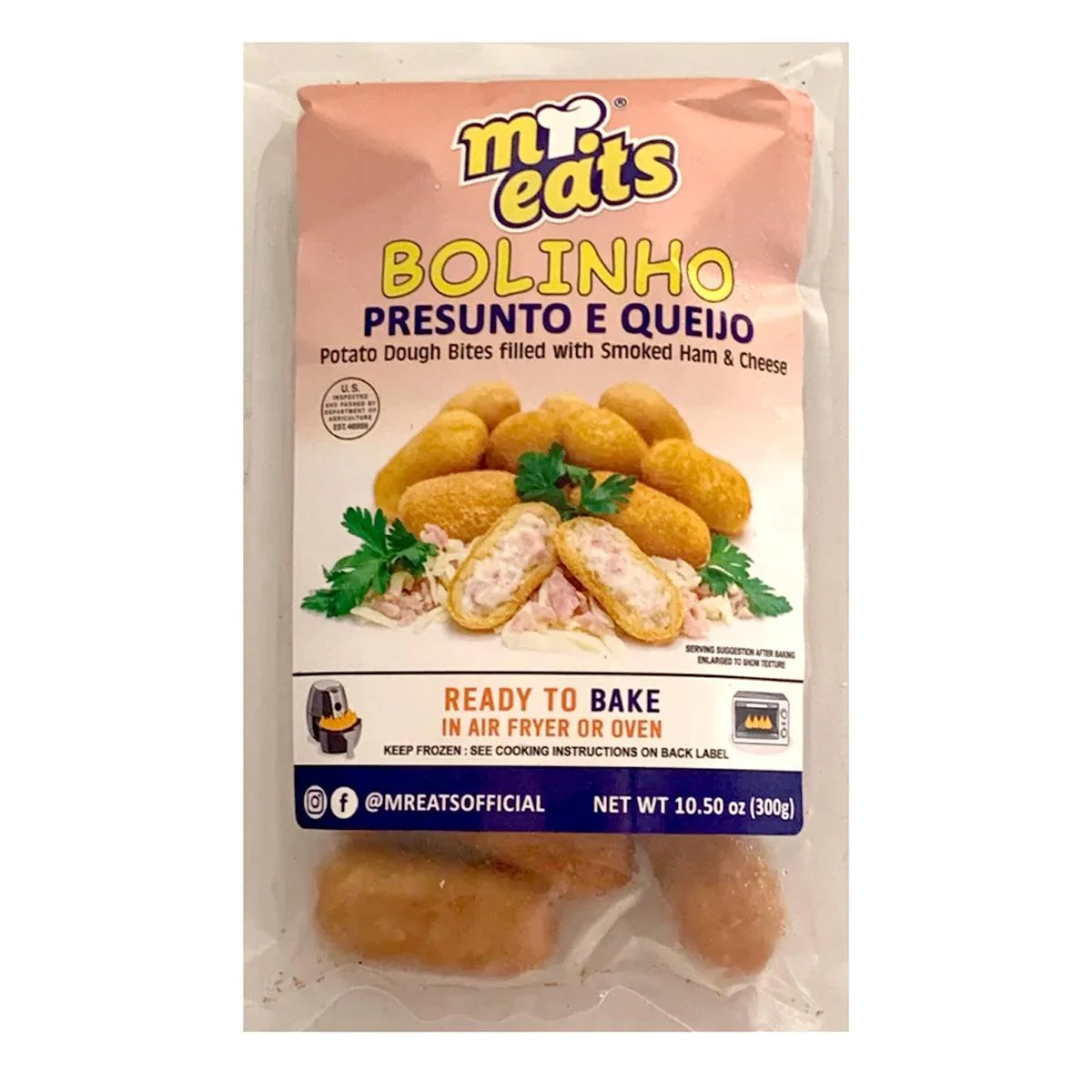 Mr Eats Bolinho Presunto e Queijo 300g
