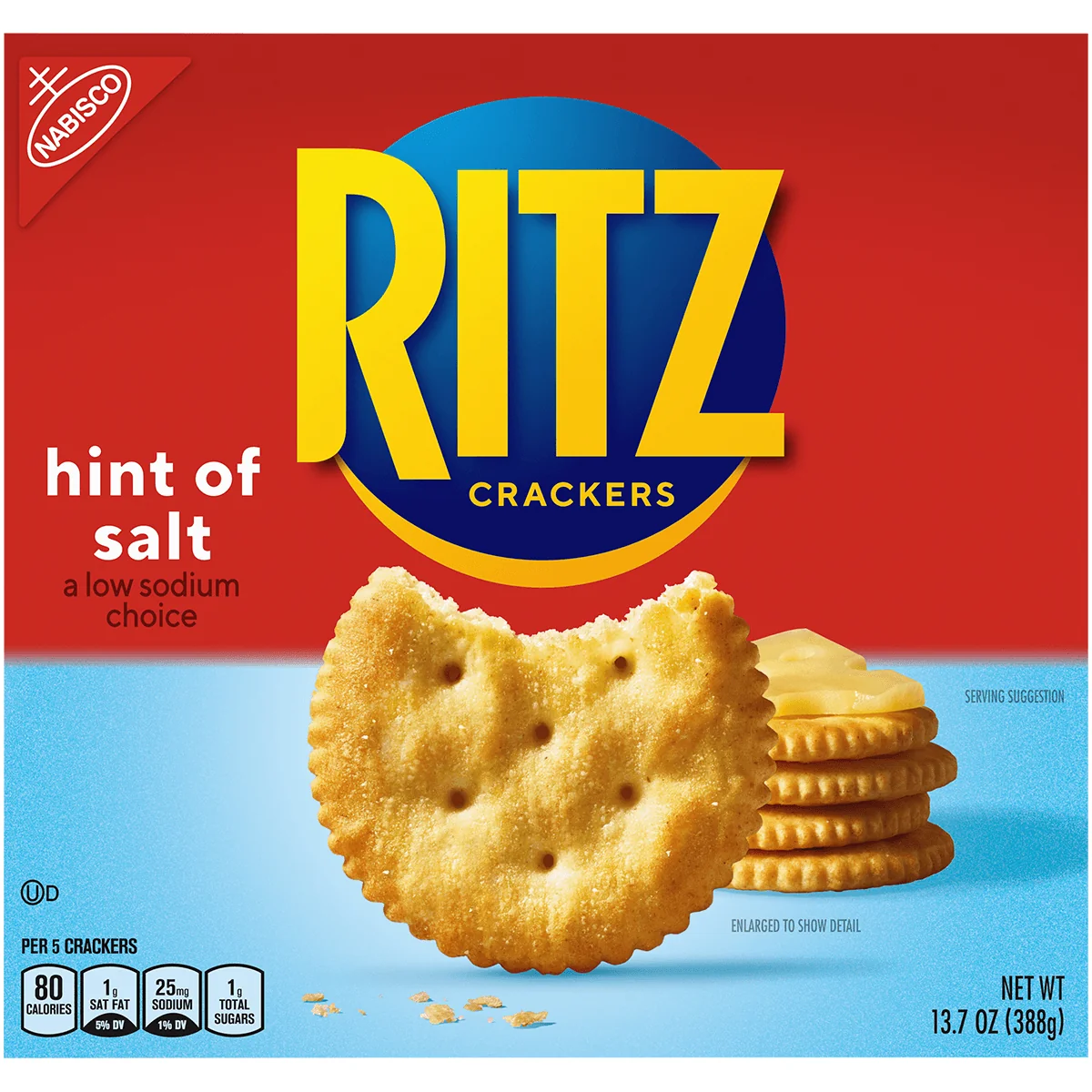 Nabisco Ritz Hint of Salt Crackers 388g