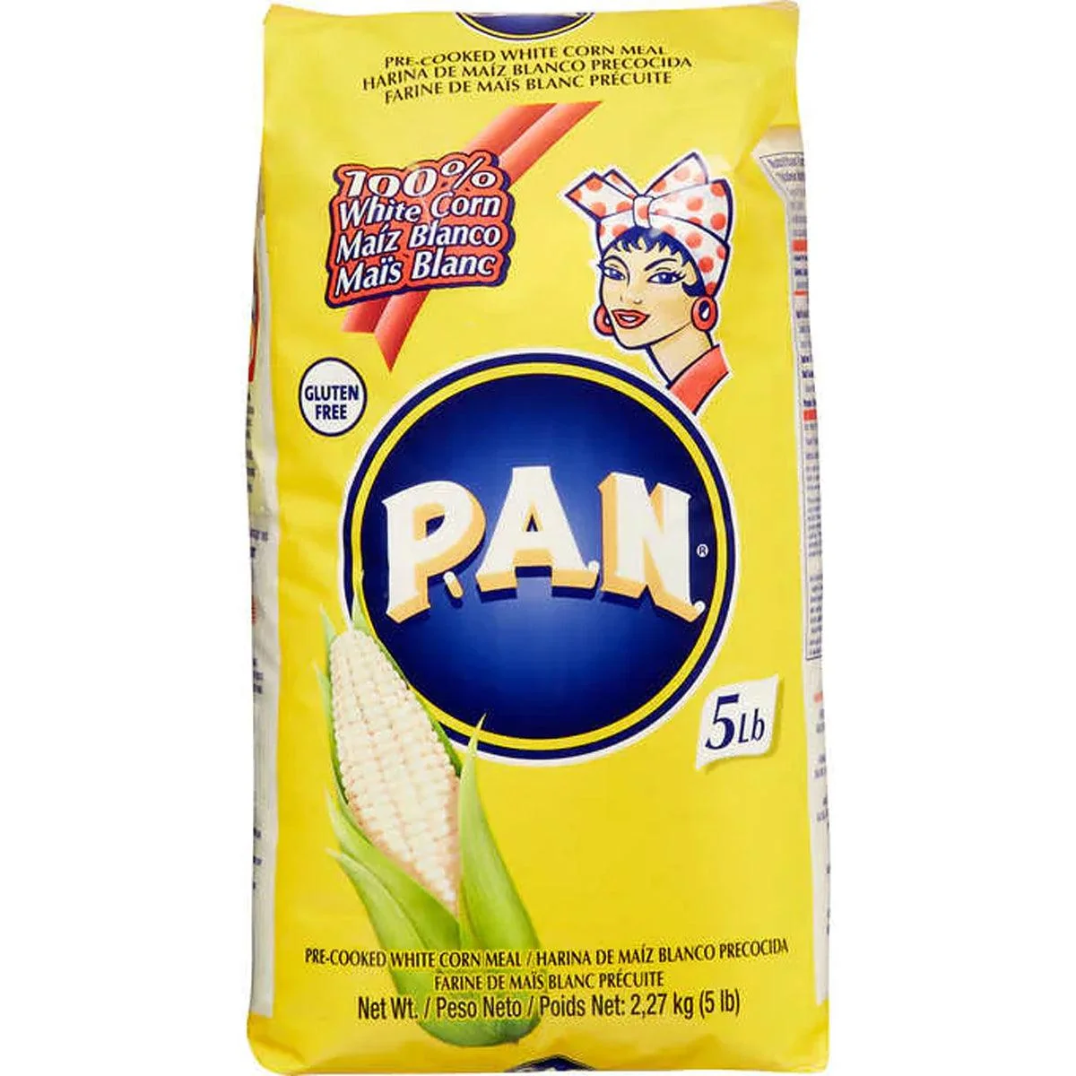 PAN Harina de Maiz Blanco 5lb
