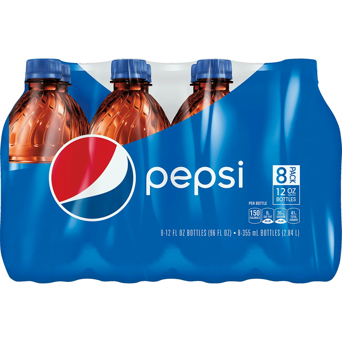 Pepsi Cola Soda Bottles 8Pk