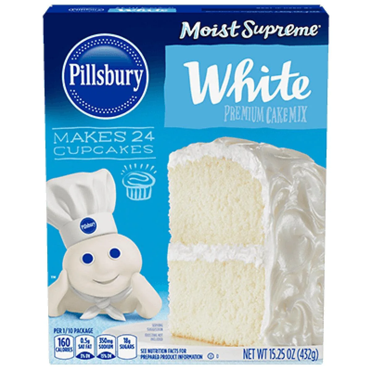 Pillsbury White Cake Mix 15.25oz
