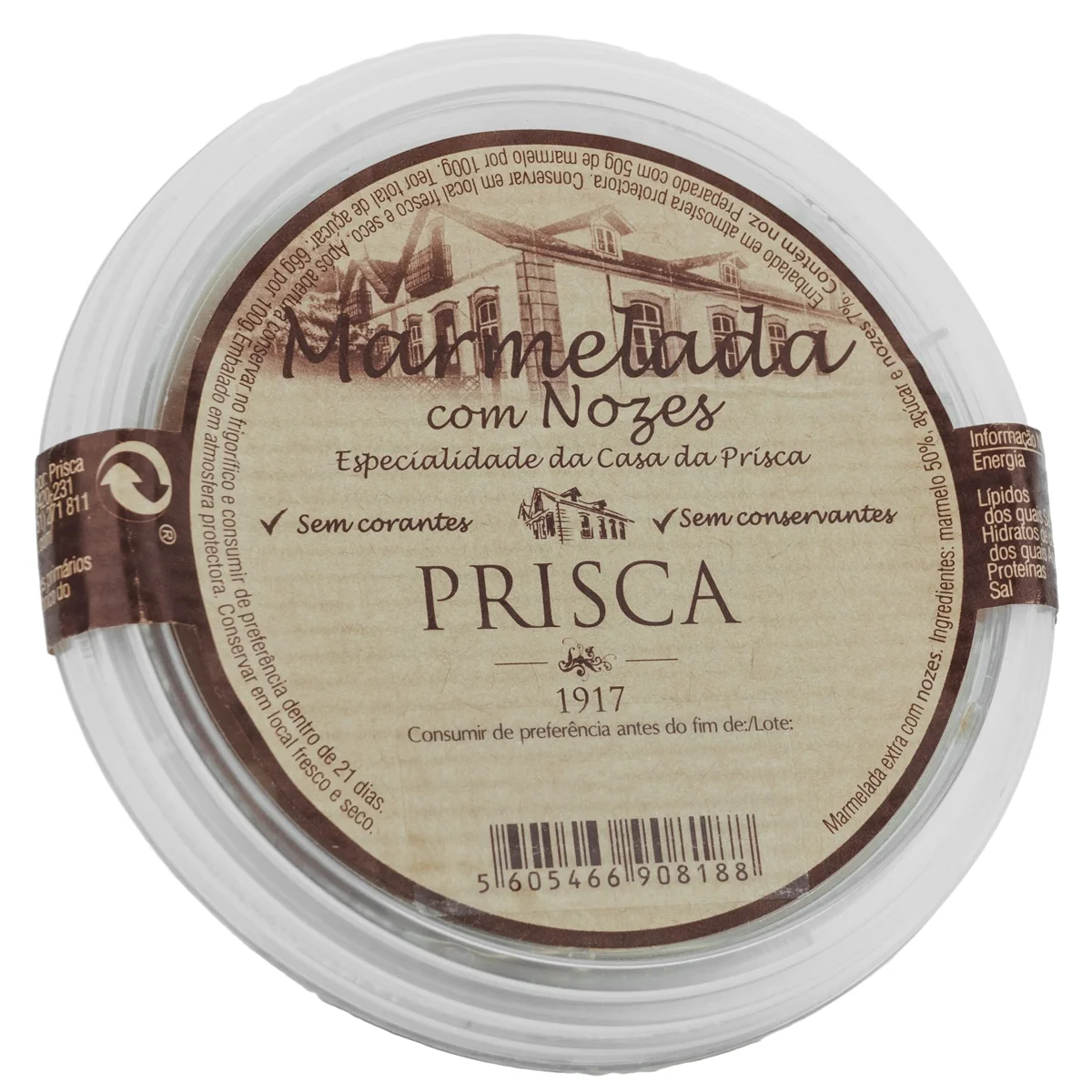 Prisca marmelada c/nozes 500g