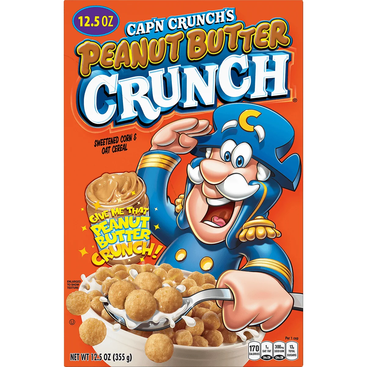 Quaker Captain Crunch Pnt Butter 12.5z