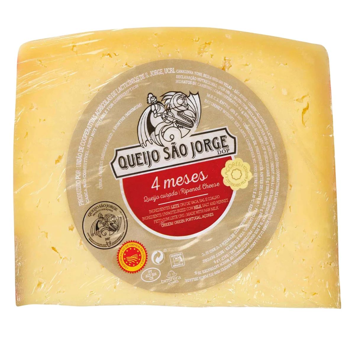 Queijo Sao Jorge - Curado por 4 meses 400g
