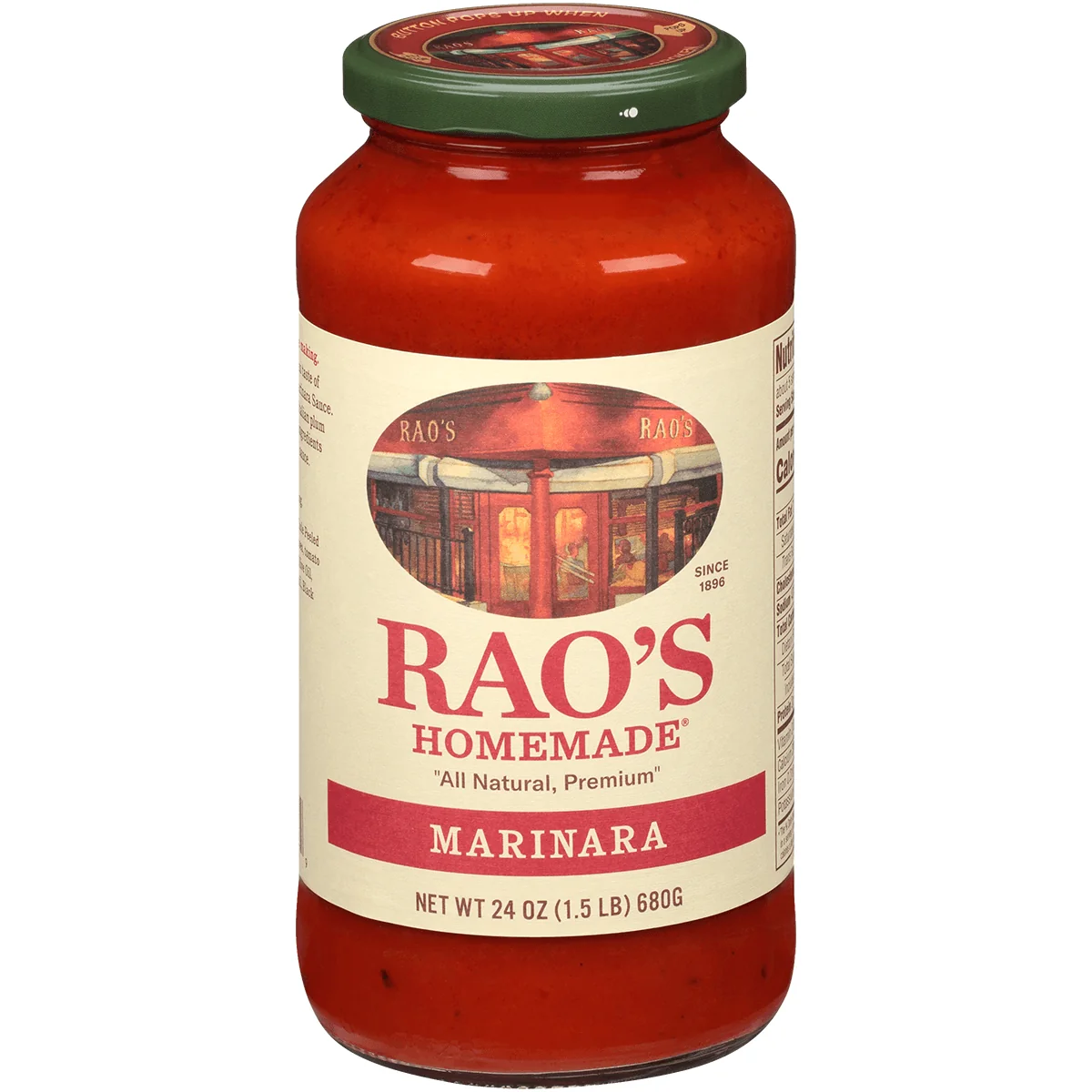 Raos Homemade Organic Marinara Sce 24z