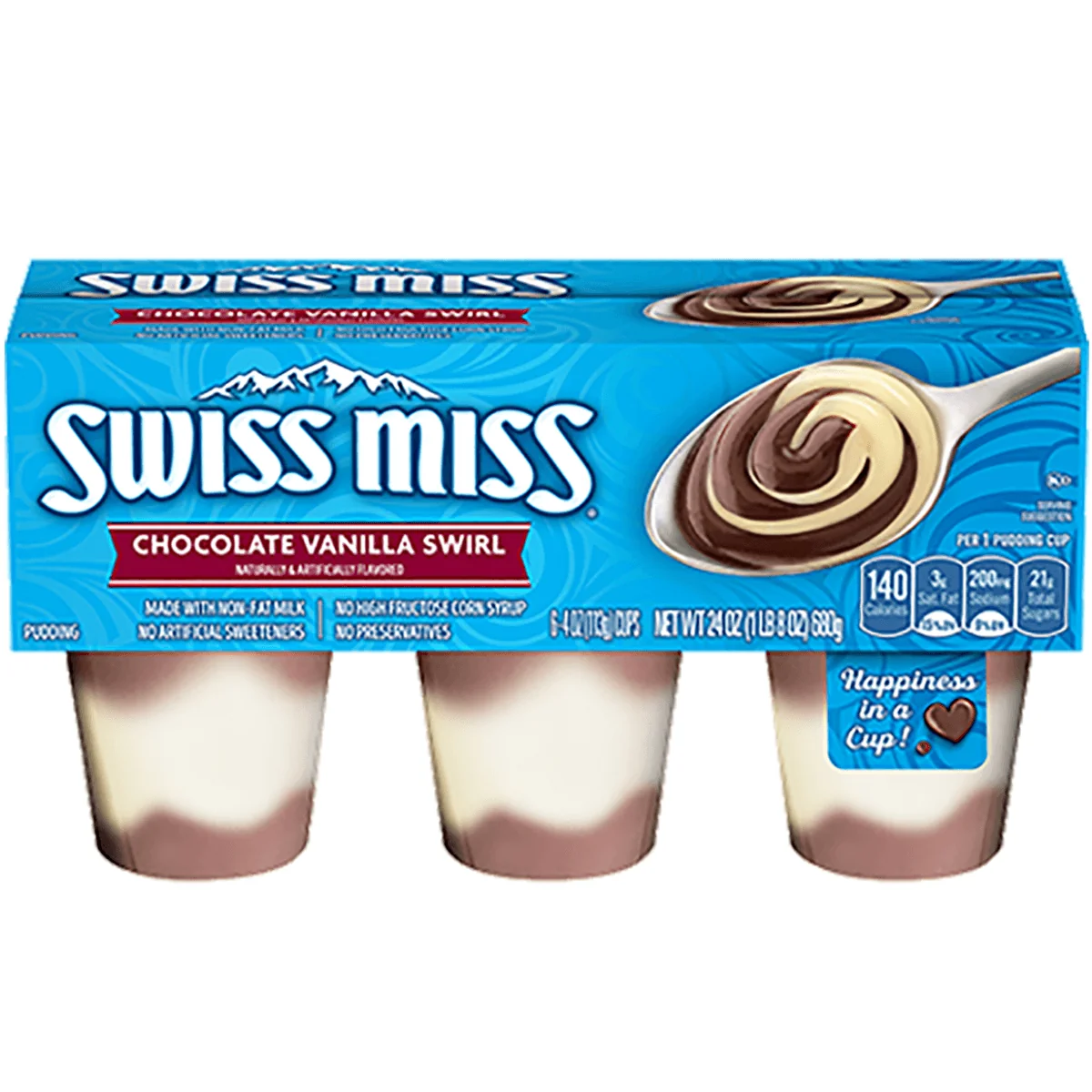 Swiss Miss Choc/Vanilla Swirl 6PK 680G