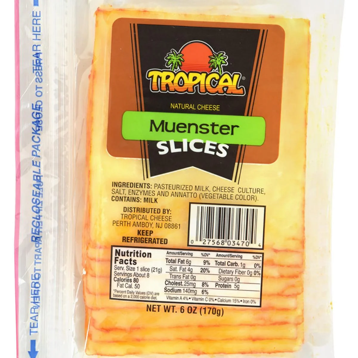 Tropical Muenster Slices