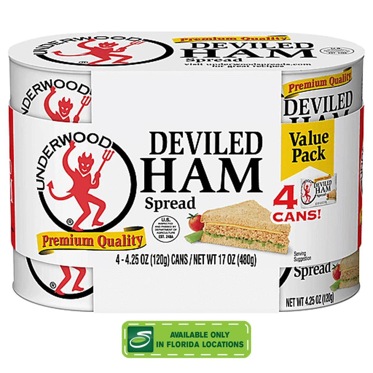 Underwood Deviled Ham Spread 17oz